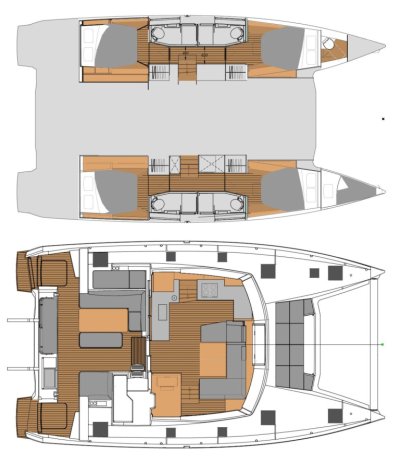 Catamaran Elba45 plan